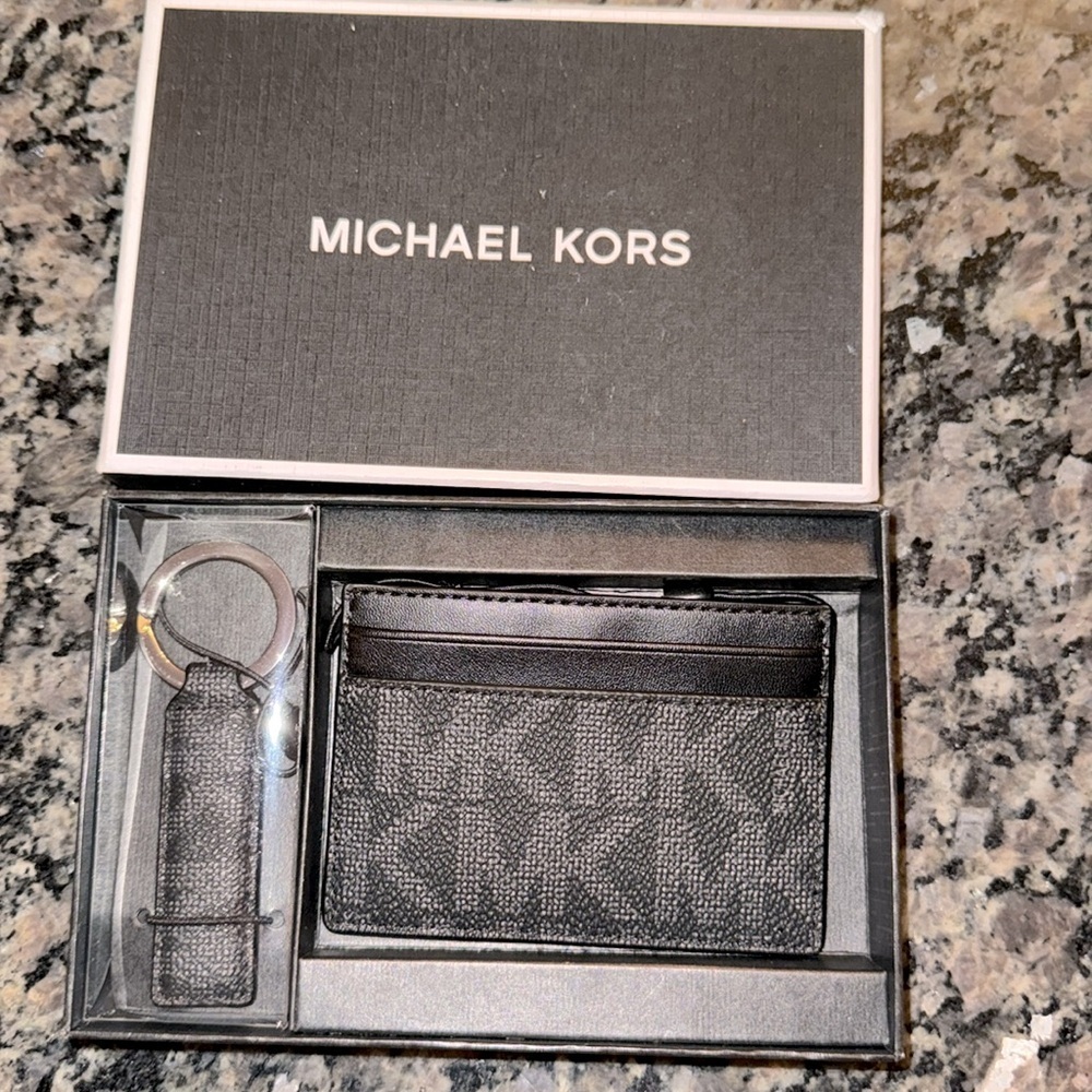 Michael Kors keychain and card holder NWT
